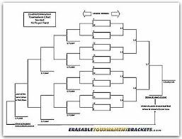22x34 16 Player Double Elimination Tournament Bracket Chart