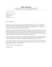 Human Resource Cover Letter Human Resources Cover Letter Sample