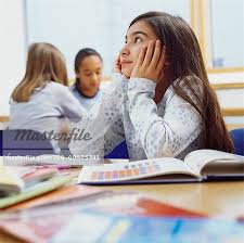 Student Daydreaming In Class Stock Photo Masterfile Rights