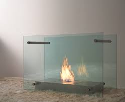 Screen Freestanding Bioethanol Glass