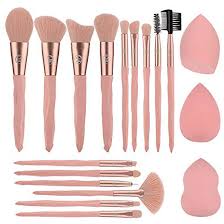 getuscart 15pcs pink makeup brushes