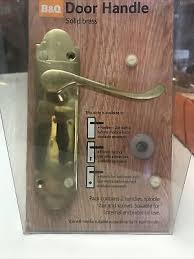 solid br internal door handle