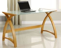 Home Office Curved Real Oak Veneer And