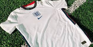 England away jersey comes in blue color.the kit feature red stripe design on the sides. Nike England Euro 2020 Home Kit Released Footy Headlines