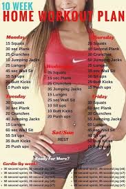 10 Week No Gym Home Workout Plan