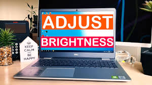 how to adjust screen brightness in dell