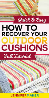 how to recover your outdoor cushions