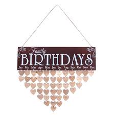 Diy Hanging Birthday Calendar Reminder
