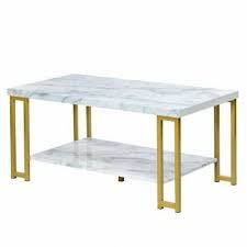 Durable Modern Coffee Table Faux Marble