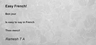 french poem by ramesh t a