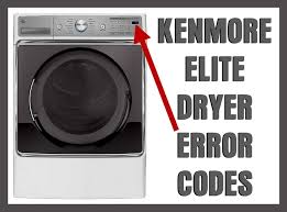 The dryer heats up but only seems to front load washer. Kenmore Elite Dryer Error Fault Codes