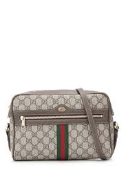 Gucci camera crossbody bag in gg supreme canvas, a material with low environmental impact. Pre Owned Gucci Ophidia Gg Supreme Small Shoulder Bag Leprix