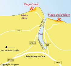 west beach in saint valery en caux