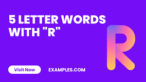 450 5 letter words with r meaning pdf