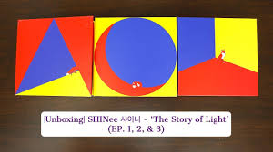 Unboxing Shinee 샤이니 The Story Of Light Ep 1 2 3 Youtube