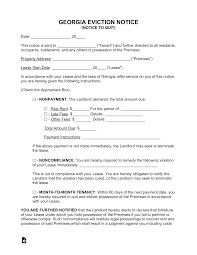 free georgia eviction notice forms 3
