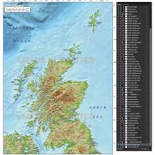 5m scale scotland regions map with