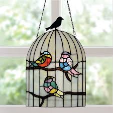 Birdcage Stained Glass Panel Pbs Org