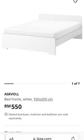 Ikea White Queen Size Bed Frame