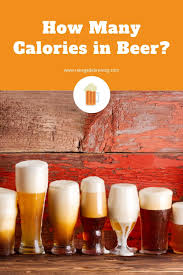how many calories in beer chart