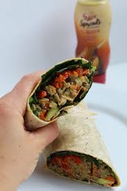 honey mustard lentil hummus wrap a healthy vegetarian wrap full of protein made with