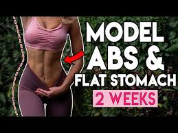 model abs flat stomach 2 week