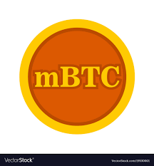 Millibitcoin Mbtc Symbol Graphic