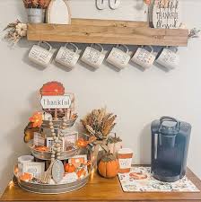 Rustic Coffee Shelf Mug Holder Wall