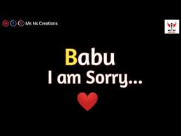 i am sorry sad status 2021 sorry babu