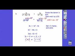 Solving Rational Equations Module 9 3