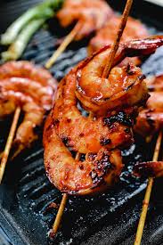 y grilled shrimp skewers goang