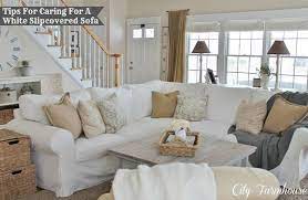 How To Keep Your White Slipcovered Sofa
