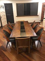 solid acacia wood dining table