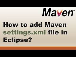 how to add maven settings xml file in