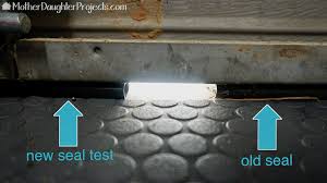 garage door bottom seal and insulation
