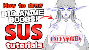 HOW TO DRAW BIG ANIME BOOBS - YouTube