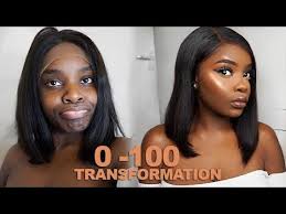 0 100 makeup transformation hair