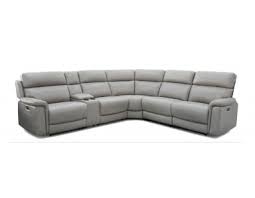 power reclining leather sectional