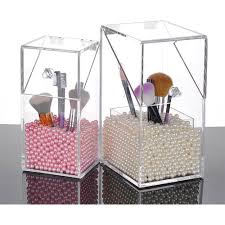 clear acrylic makeup brushes holder