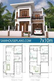 House Plans 6 5x7 5m With 2 Bedrooms