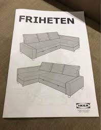 ikea friheten corner sofa bed with