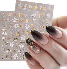 nail art sticker decals platinum