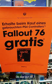 Ps4 dualshock 4 controller jetzt online bestellen. Gamestop Germany Is Offering Fallout 76 For Free When You Buy A Used Ps4 Controller
