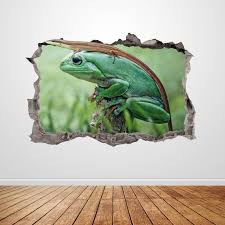 Frog Wall Decal Smashed 3d Graphic Wild