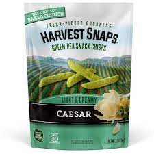 harvest snaps caesar green pea snack