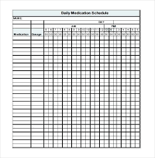 Medication Tracker Template Excel Free Chart For Patients