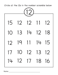 Number Worksheets Easy Numbers Preschool Printable