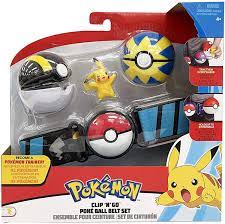 Buy Pokemon Clip 'N' Go Poké Ball Belt Set, Wave 5 Ultra Ball, Quick Ball,  and 2-Inch Pikachu - Feat. Detailed Pikachu Figure, a Clip 'N' Go Belt, 2  Clip 'N' Go