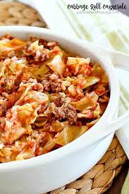 beef cabbage roll cerole yummy