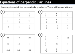 Equations Of Perpendicular Lines